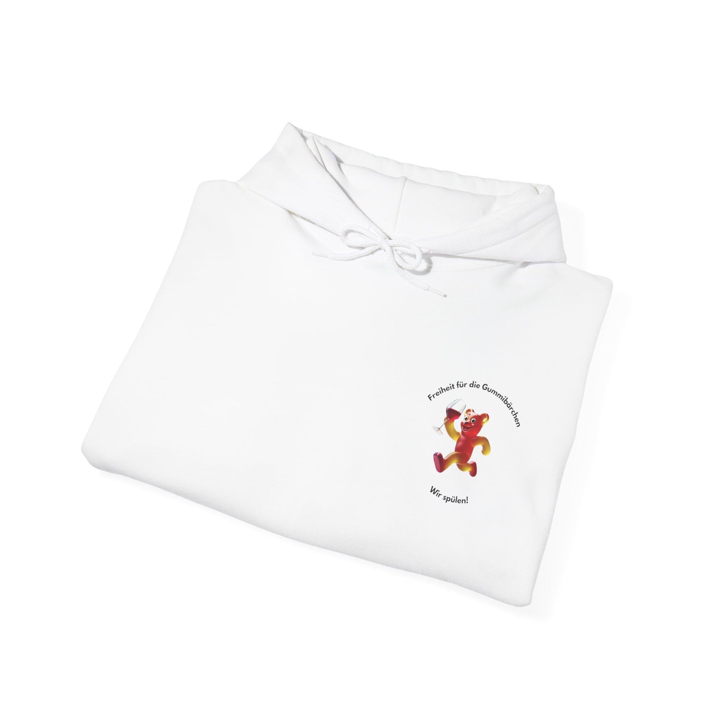 Unisex "Freiheit für die Gummibärchen" Hoodie weiß