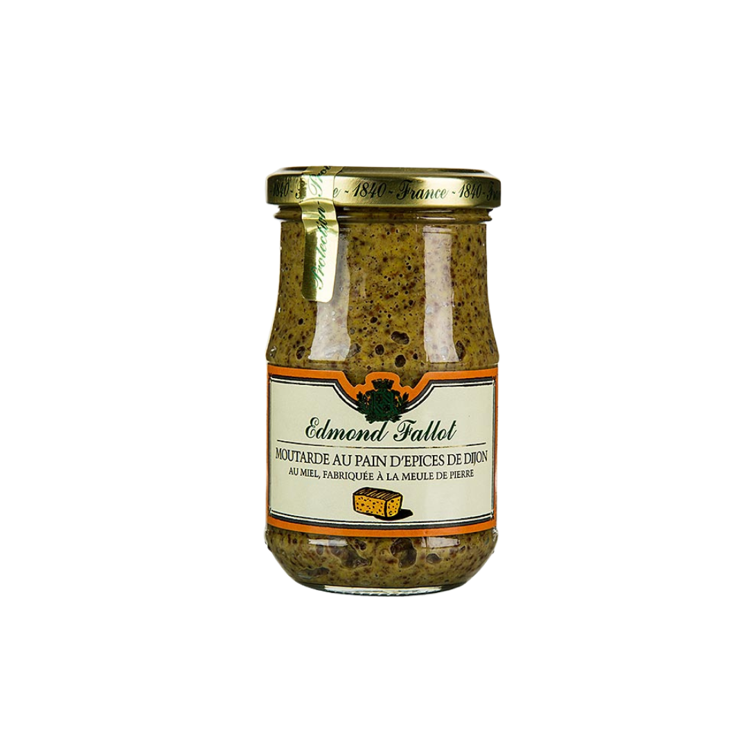 Dijon Senf mit Gewürzbrot und Honig
