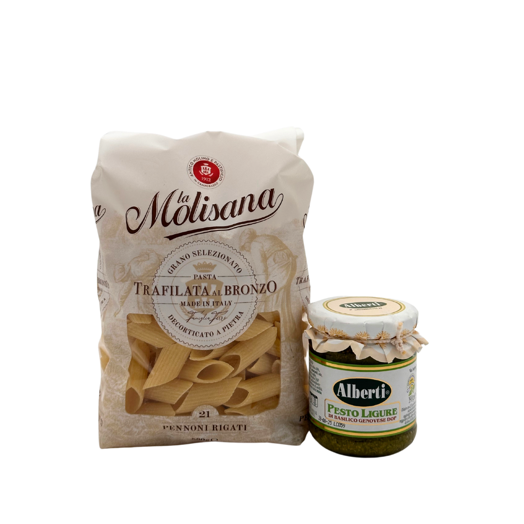 Pennoni Rigati + Pesto
